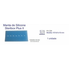 MANTA DE SILICONE PARA CAIXA ESTOJO STERIBOX PLUS 2